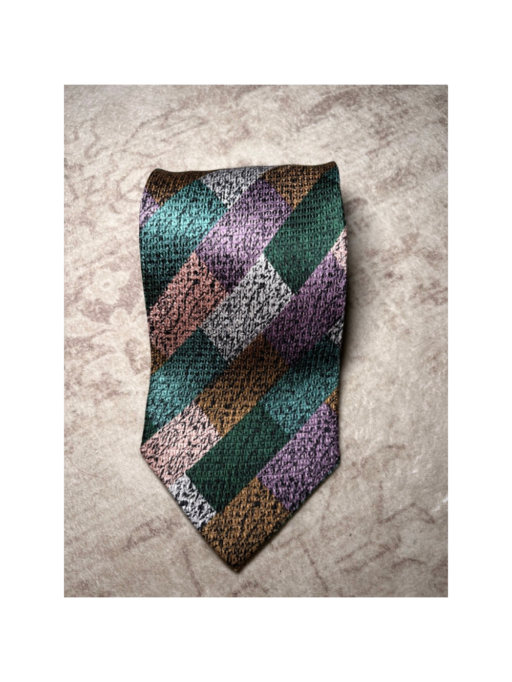 Jacques Estier Colorful 100% Italian Silk Tie